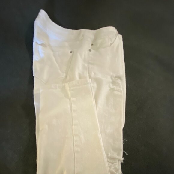 EUC Est 1948 Denim Distressed White stretch Jeans~8 - Picture 2 of 12